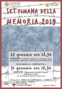 Locandina Settimana Memoria 2019